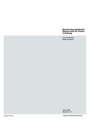 cover image of Berechnung unelastischer Rahmen nach der Theorie 2. Ordnung